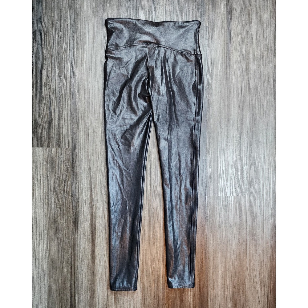 Spanx Leggings Faux Leather Leggings Black Color Size Medium - Picture 5 of 5